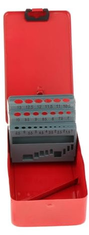 MagiDeal Organisateur de Distributeur de forets, boîtier de forets hélicoïdaux, métal, Accessoire Professionnel, boîte d'indexation de forets Vide, Mallette de, 25 emplacements
