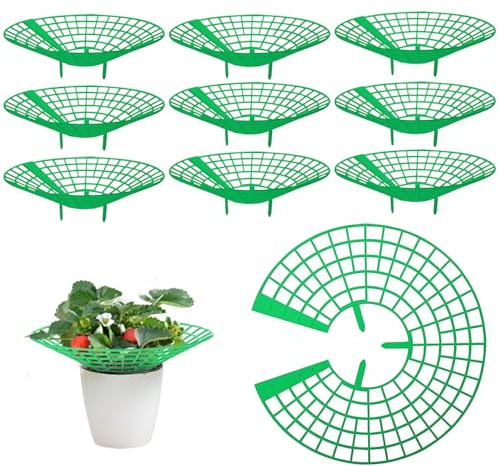 UQTUKO Supports pour Fraisier, 10 pièces Supports pour Plantes Fraises Protection de Fraises de Jardin Supports de Culture de Fraises Tour Fraises Filets de Fraises pour Plantes, Légume, Fleur