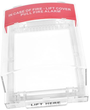 Gatuida Cache-Interrupteur en Plastique pour Protection Complète du Bouton Alarme Incendie, Capot de Protection Pare-feu Petit pour Sécurité Domestique