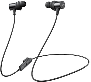 truefree HD-100 Écouteurs Bluetooth Sport à Arceau Magnétique, Intra-Auriculaires, Réduction de Bruit IA, IP67 Étanches, 20h Autonomie, Mode Jeu 0,07s, Charge Type-C, Application