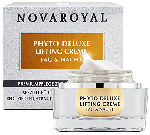 Phyto Deluxe Anti-Aging Creme – Straffende Tages- & Nachtpflege mit prämierten Hightech-Wirkstoffen – Sichtbar wirksam selbst bei ausgeprägten Falten – 50 ml – NOVAROYAL