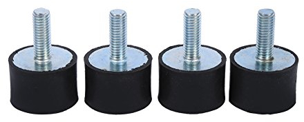 Jadeshay Silentblock,4 piezas M8 Amortiguador Antivibracion de Goma Soportes de Goma Amortiguador Anti Vibración Bobinas Soportes Aisladores de Goma