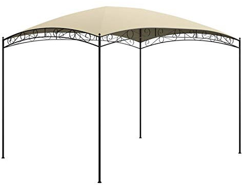 Tidyard Gazebo Pergola da Esterno e Giardino Gazebo 3x4m Struttura in Acciaio 180 g/m² Protezione UV Tendone Padiglione Esterno Patio Feste Colore Grigio Talpa