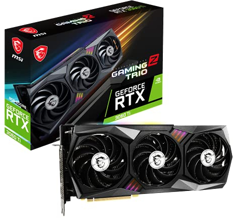 MSI RTX 3060 TI Gaming Z Trio 8G LHR NVIDIA GeForce RTX 3060 Ti 8 Go GDDR6 Carte graphique Gris