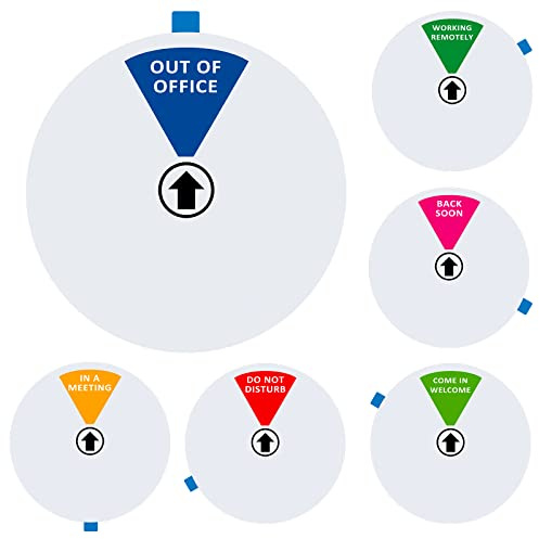 Dörrskylt Do Not Disturb/Come in Welcome/Out of Office/in a Meeting/Back Soon/Working Remotely, integritetsdörrpanel som låter andra veta om du är tillgänglig eller inte