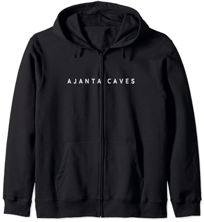 Recuerdos de las cuevas de Ajanta/Turistas de las cuevas de Ajanta/Fuente moderna Sudadera con Capucha