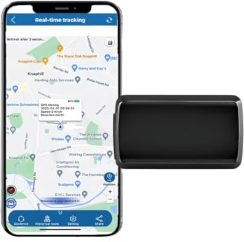 GPS Tracker 4G con durata della batteria fino a 20 giorni (standby fino a 40 giorni) – Trasmettitore di posizione diretta per auto, persone – GPS Tracker per auto, moto, biciclette, facile controllo