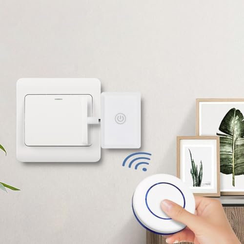 HpLive Smart Switch Toggle, télécommande sans fil Rendez l'interrupteur intelligent pour éteindre automatiquement la lumière, interrupteur paresseux pour le contrôle de la lumière
