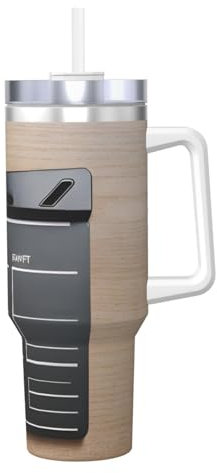 Movies Clapperboard - Borraccia termica a doppia parete in acciaio inox, con manico e coperchio con cannuccia, 1184 ml