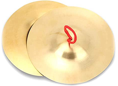 Solimind Crash-Becken, Messing-Fingerbecken, 2 Stück, Messing-Handbecken, Schlaginstrument, Spielzeug für Kinder und Erwachsene