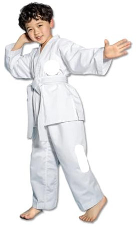 Judo Anzug Beruf Judo Anzüge Taekwondo Uniform Weiß Taekwondo Dobok Exquisite Stickerei Anzug for Erwachsene(M-150cm)