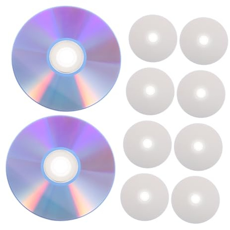 MOLUCKFU 10 Piezas Unidades Discos DVD-r Grabables Alta Capacidad para Almacenar Música Grabaciones Telefónicas y Videos Compatibles con PC Medios Imprimibles para Copia y Respaldo Digital