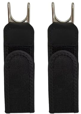 AEUXZA Set de 2 Cinturones sin Hebilla – Cinturón Elástico Ajustable Unisex con Ganchos Metálicos para Trabajo y Uso Diario