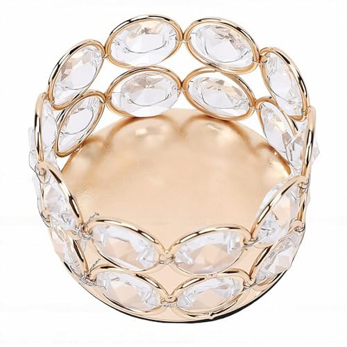 Smandy 2 Pezzi Portacandele Tea Light, Portacandele Design Candela Votiva per Centrotavola Tavolo Addio Al Nubilato Festa Spiaggia 2 Pezzi Tea Light, Fiore di (GOLD)