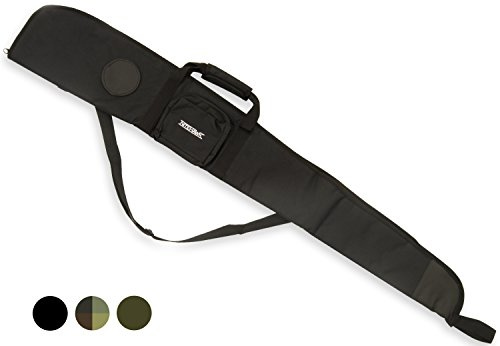 Padded Air Rifle/Shotgun Gun Bag/Case Shooting Hunting Storage - Detachable Shoulder Strap, Front Ammo Pocket, Tough 600D Material