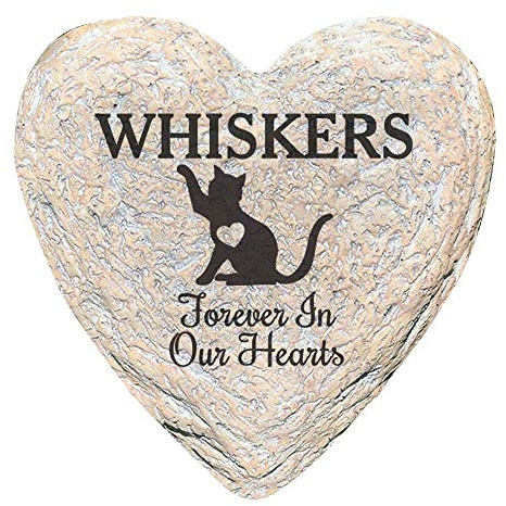 GiftsForYouNow Engraved Assorted Animals with Heart Memorial Heart Garden Stone, Cat Our