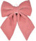 Magie di Natale Fiocco in velluto imbottito decorazione natalizia per albero e ghirlanda dietro porta 34 cm (Rosa)