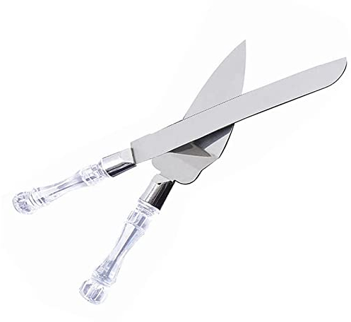 xiaolan Coupe gâteau | Lot 2 pelles à gâteau délicates en Acier Inoxydable | Spatule découpe gâteau avec Manche Lisse pour ariage