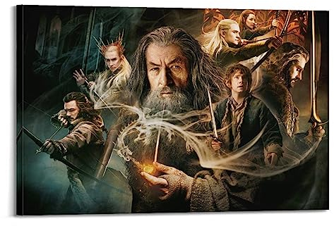 ELedvb Der Hobbit, die Einöde von Smaug, Leinwand-Poster, dekoratives Gemälde, Leinwand, Wandposter und Kunstbild, modernes Familien-Schlafzimmer, Dekor-Poster, 40 x 60 cm
