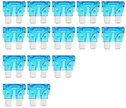 A ABSOPRO Auto Lama Stile Fusibili 15A Fusibile | Corto Circuito Protezione 15pz