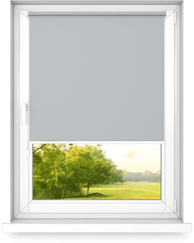 time4blinds Tende oscuranti - Tende a rullo non invasive per finestre tende oscuranti per camere da letto tende a rullo in tessuto oscurante a isolamento termico Larghezza 40-140cm, altezza 100-250cm