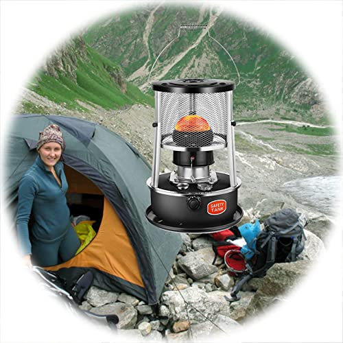 Petroleumspis för campingtält, bärbar petroleumvärmare, ingen elektricitet, oljevärmebrännare/grön
