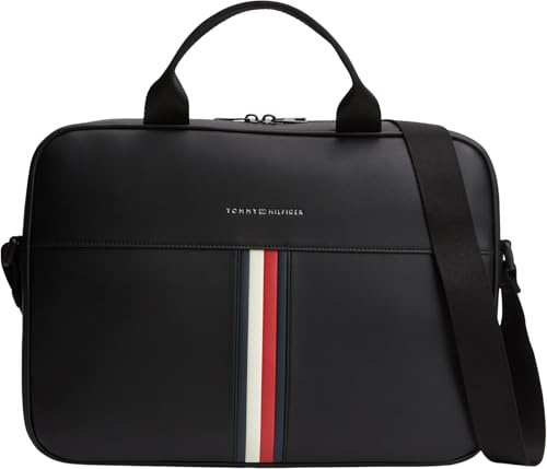 Tommy Hilfiger herr Th Metro datorväska AM0AM14517 datorväska, svart, en storlek