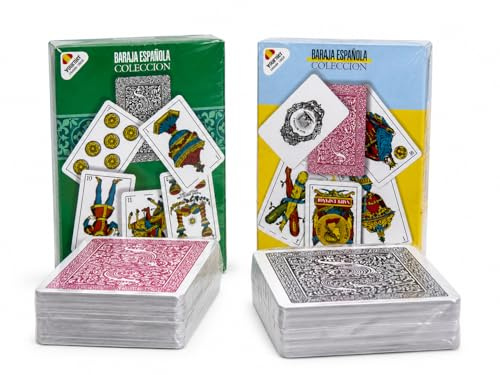 Esthelar Select Pack 2 Barajas Españolas para Collecionar Hechas en España | Colección, Ideal para Mus, Tute, Brisca, Chinchón, Escoba, Regalo Familiar, Juegos de Mesa