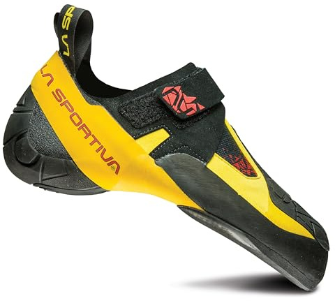 La Sportiva 10SBY Unisex - Bambini Scarpe da Arrampicata, Black/Yellow, 41 EU