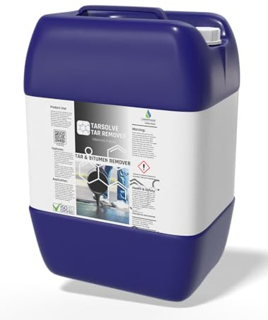 Tarsolve Bitumen Cleaner & Tar Remover – Heavy-Duty Asphalt, Tar & Glue Remover – Effective for Concrete, Stone, Metal & Equipment – Fast-Acting, Safe, Industrial-Grade Solution 25 Litres