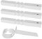Pack of 300 Garden Plant Signs, Plastic Waterproof Labelling Plug-In Labels, Wrap-Around Plant Labels, Garden Tags, Weatherproof, Adjustable for Outdoor Garden, 21 x 2 cm (White)
