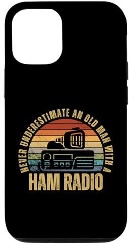 Carcasa para iPhone 14 Ham Radio Nunca Subestimes A Un Viejo Amateur Radio
