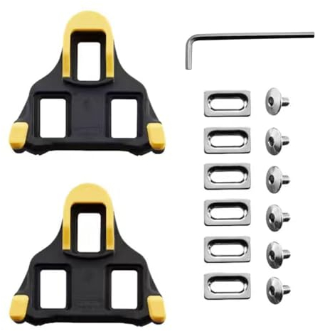 1 Paar Bike Cleats,Rennrad-Pedalplatten Cleats für Shimano SPD Sl,Fahrrad-Cleats,für Spin Schuhe Kompatibel Shimano Cleats SPD Sl(Sm-Sh10/Sm-Sh11/Sm-Sh12),zum Rennrad/Radrennen/Wettkampfradfahren