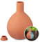 Relaxdays Olla, 7,5 l, Ton, wurzelnahe Bewässerung, Hochbeet & Gewächshaus, weniger Wasserverlust, Tongefäß, terrakotta