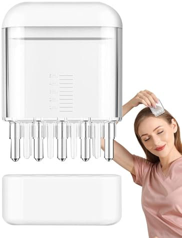 Spender für Haarpflege – Haarwachstum Kopfhautmassagegerät | Effektiver manueller Kopfhautkamm Ölapplikator | Schnelle Anwendung Professioneller Wurzelkamm Kopfhautmassagegerät für Haare