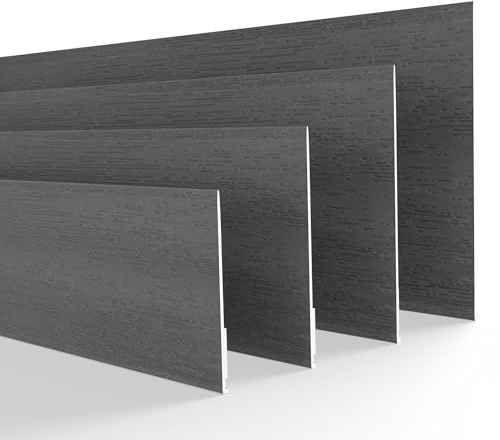 DQ-PP Finiture per finestre, 10 m di lunghezza, 50 mm di larghezza, 1,5 mm di spessore, antracite, bacchette piatte in plastica, profilate