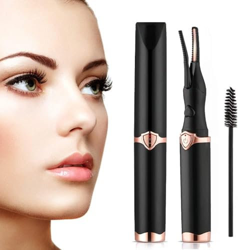 Beheizte Wimpernzange, Elektrische Wimpernzange für 10S Schnelles Aufheizen für sofortigen Glamour, Natürliches Wimpernbiegen für 24 Stunden für Damen Make-up Werkzeuge