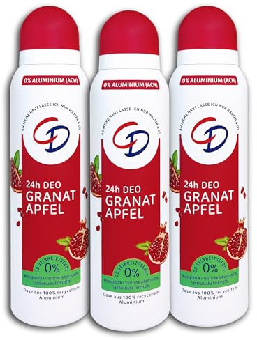 3-pack CD 48h deodorantspray granatäpple deodorant 3 x 150 ml