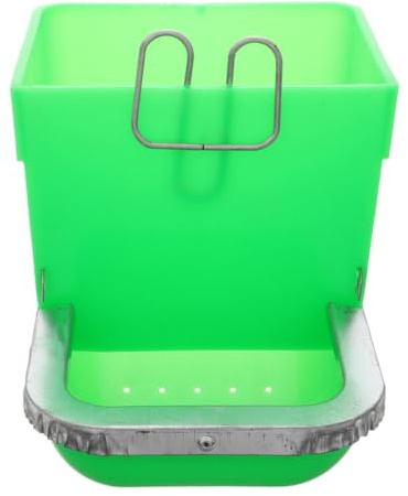 ARTIBETTER Distributeur Automatique de Nourriture Suspendu en Plastique Léger Vert, Grosse Capacité Design Anti-Renversement et Facile à Nettoyer pour Cobayes et Chinchillas pour Cages