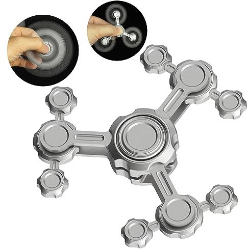 Fidget Spinner Metallspielzeug für Kinder Erwachsene, Fidgit Spinner Geschenk für Geburtstag Weihnachtsfeier, Finger Hand Spinner Schreibtischspielzeug für Home Office