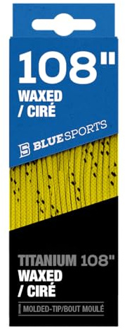 Blue Sports Skosnören för skridskor 304 cm, gul, en storlek, GUL, Einheitsgröße