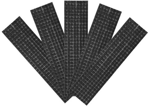 QUARKZMAN 4720 Stück selbstklebende Disco-Fliesen-Aufkleber, 5 x 5 mm, Mini-Mosaik-Spiegelfliesen, quadratische Glasfliesen für DIY-Disco-Kugel-Basteldekorationen, Schwarz
