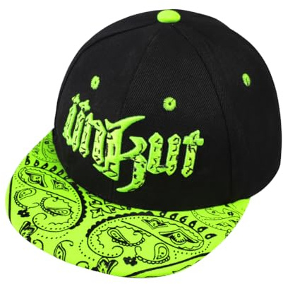 XGOPTS Barn basebollkeps broderi snapback keps mode hiphop hatt sommar UV-skydd visir hatt andningsbar strand solhatt för utomhussport fotboll resor strand pojkar flickor 3-8 år gammal, Svart och