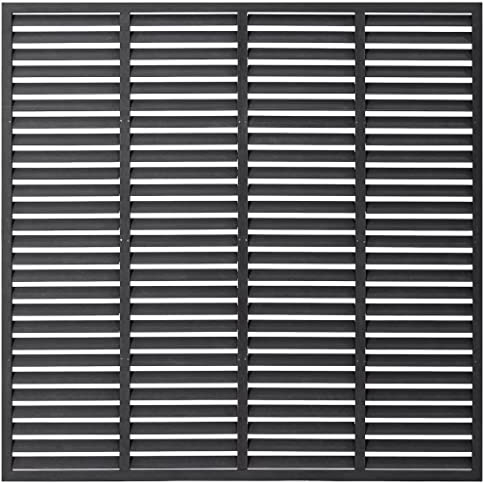 Kangmusi Kangmusi318107 - Recinzione a doppia asta, in WPC, 180 x 180 cm, colore: grigio