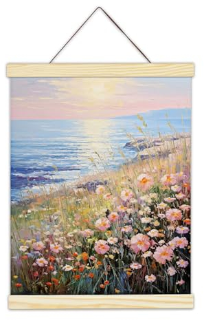 AiQInu A3 Magnetische Posterleiste 31CM, Magnet Posterschiene Holz Poster Aufhänger, Kiefernholz Magnetrahmen Posterleisten Bildaufhänger Bilderrahmen