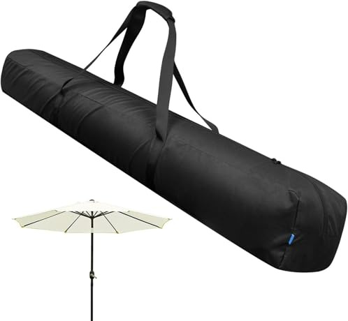 Bolsa de sombrilla de playa plegable - Bolsa de almacenamiento para sombrillas de exterior de 57 pulgadas, bolsa de transporte impermeable, estuche para sombrilla y funda para sombrilla