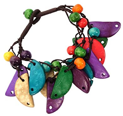 DEARMAMY 4stücke Bohemian Woven Beaded Coconut Shell Bracelets Handgefertigte Holzperlenarmbänder Für Damen Modisches Sommeraccessoire Im Vintage-stil