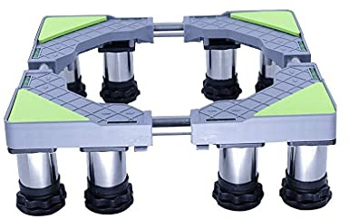 BDAYEK Support pour Machine à Laver Support de Base réglable for réfrigérateur et congélateur, Hauteur de Grille Haute Universelle de 14 à 17 cm, Tapis Anti-Vibrations(8legs)