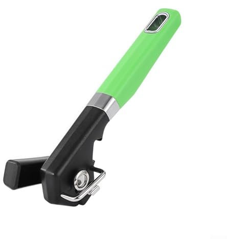 Efficiente apriscatole manuale progettato per aprire lattine di varie dimensioni in modo sicuro senza contaminare il contenuto all'interno facilmente (verde)