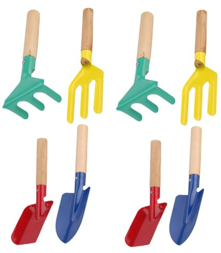 ibasenice Truelle De Jardin Pelle à Main pour Jardinage Set Outils De Désherbage Et Râteau Métallique